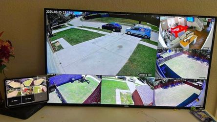 6 SECURITY CAMERAS CAMARAS DE SEGURIDAD💯Installed💯