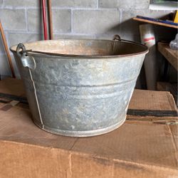 Antique Galvanized Bucket