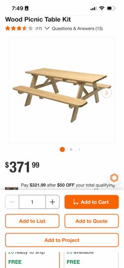 Picnic table