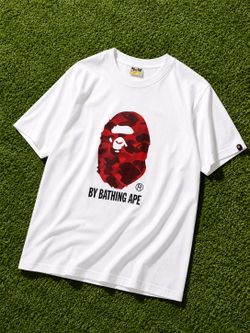 A Bathing Ape Red Camo Graphic Tee