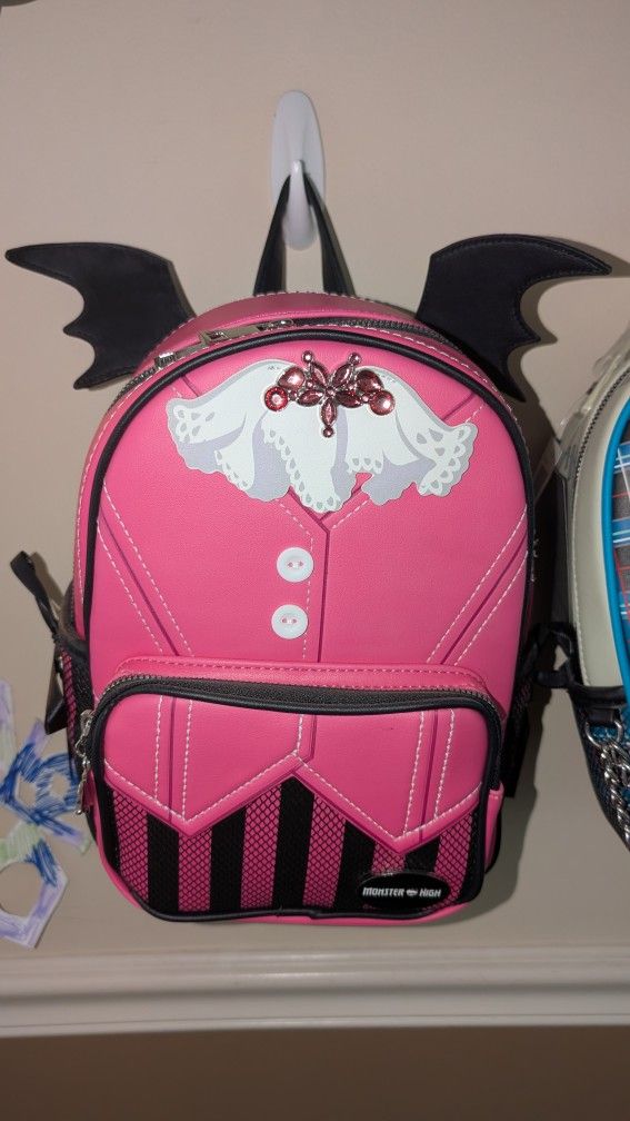 Monster High Draculaura Mini Backpack, Brand New With Tags