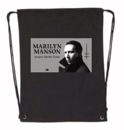 Marilyn Manson Drawstring Bookbag