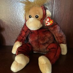 RARE TY Beanie Buddy - SCHWEETHEART the Orangutan (14 inch) w/ERRORS 1999 MWMT