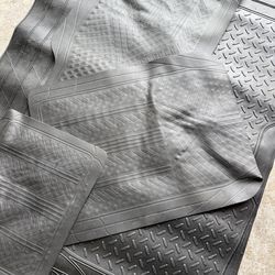 Rubber floor mats perfect for rain/snow or sports
