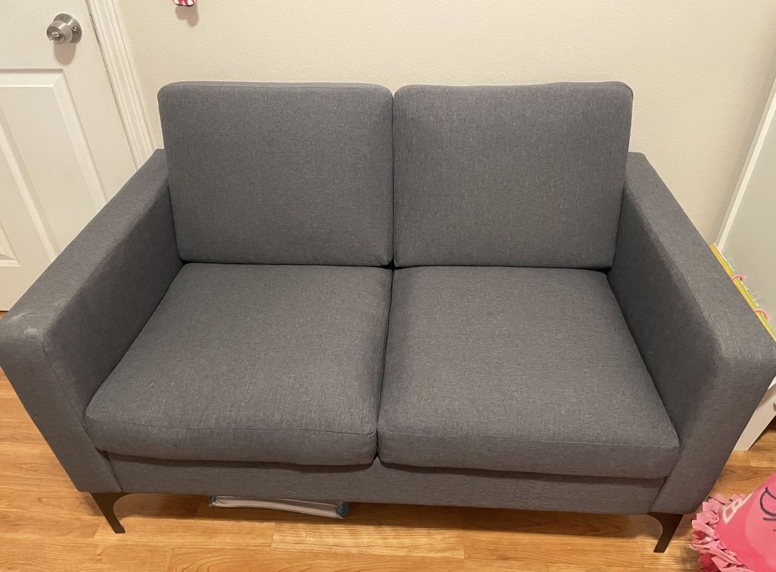 GREY COUCH LOVESEAT GOOD PRICE