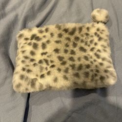 Faux Fur Wristlet Purse