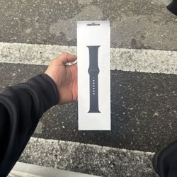 Black M/L 46mm Apple Watch Band NEW UNOPENED