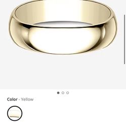 Men’s 14 K Gold Wedding Band Size 9