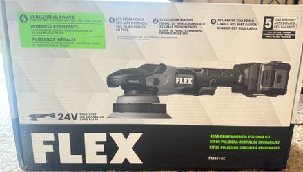 FLEX 24V CORDLESS RANDOM ORBITAL POLISHER KIT