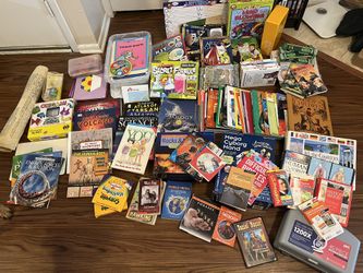 Huge Lot Of Homeschooling Books Around Grade 2