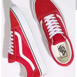 Vans racing red size 4.5y