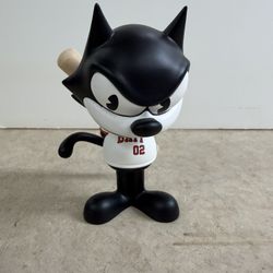 BAIT X DREAMWORKS X SWITCH COLLECTIBLES FELIX THE CAT SLUGGER 6 INCH FIGURE -(BLACK / WHITE)  