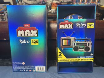 ZURU Max Retro Television & Radio TV Boombox 325 Pcs NEW