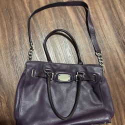 Purple Micheal Kors Purse