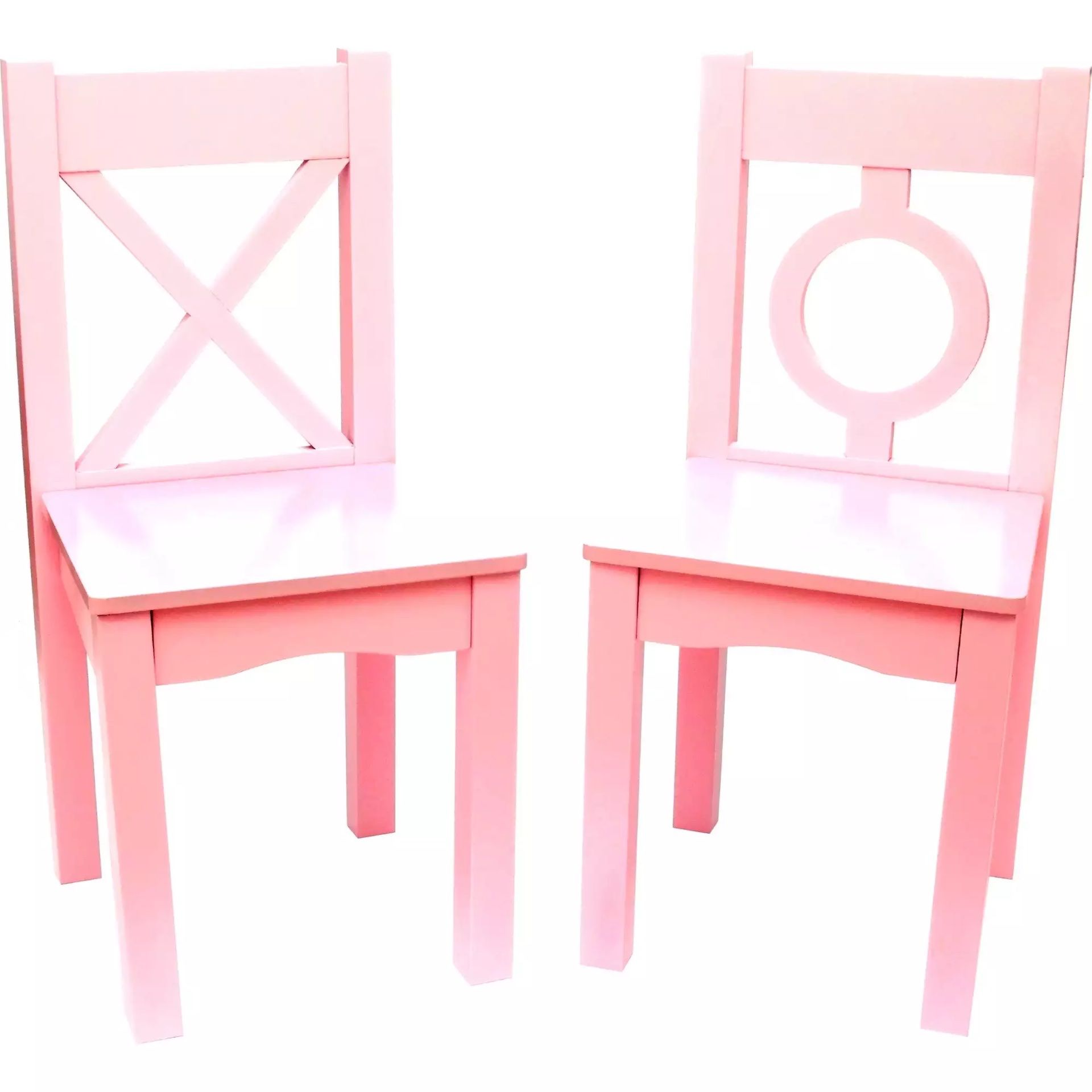 CHILD'S CHAIRS, SET OF 2, LIGHT PINK