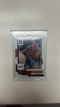 Max Holloway Autograph on Card, Optic UFC