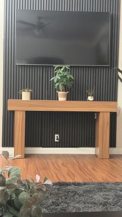 63 inch  table with socket and sensor light