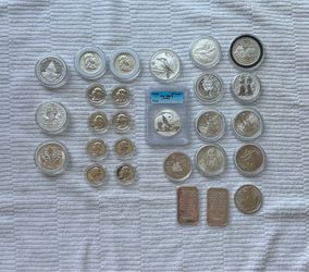 American Silver Eagle Tubes, Coins, Rounds, Bars, 2 oz coins, 90% Silver coins