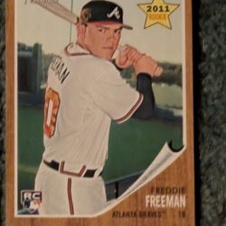 2011 Topps Heritage Freddie Freeman Rookie Card