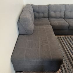 2-Piece Sectional with Chaise In Slate