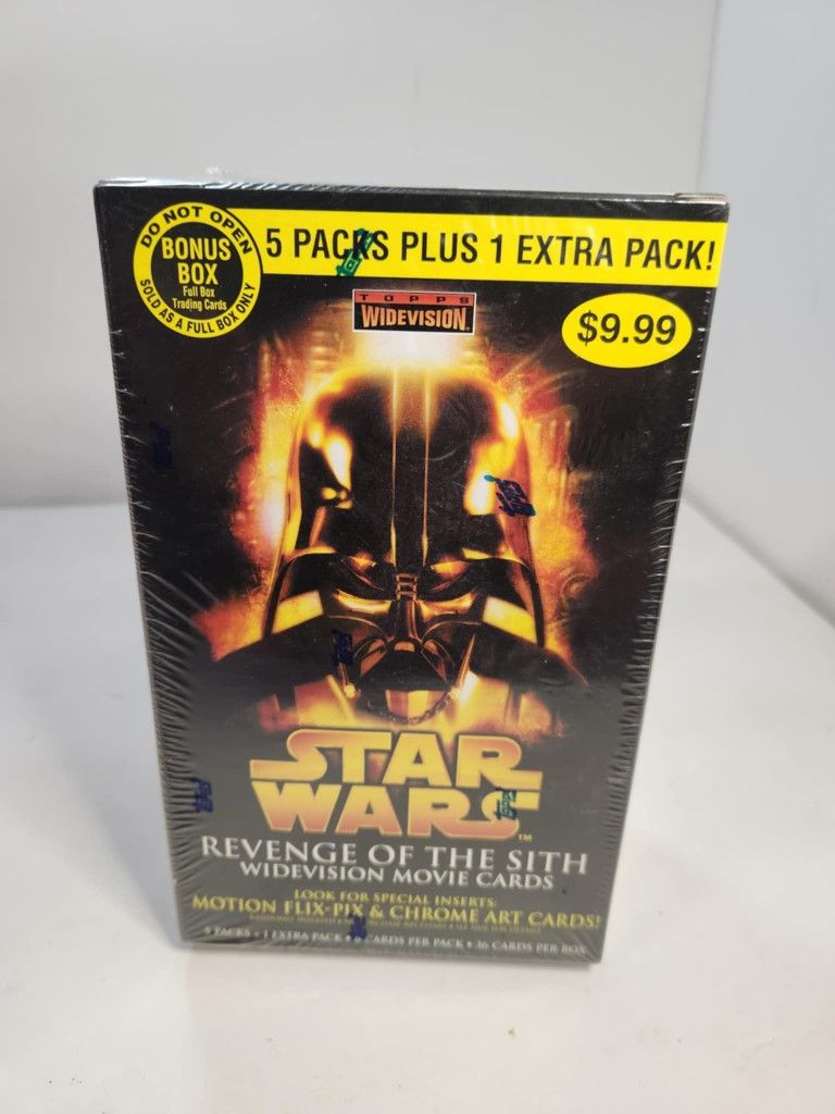 NEW Vintage Star Wars Revenge of The Sith Box 6 Packs Topps Trading Cards 2005