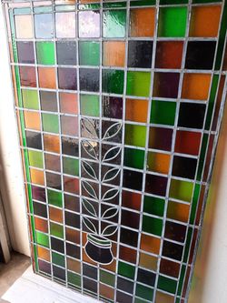 Beautiful Antique Stained Glass Window.
