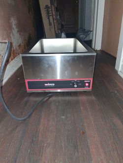 Winco electric food warmer standard fitting full size pans