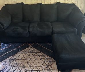 Navy blue 4 piece sofa set