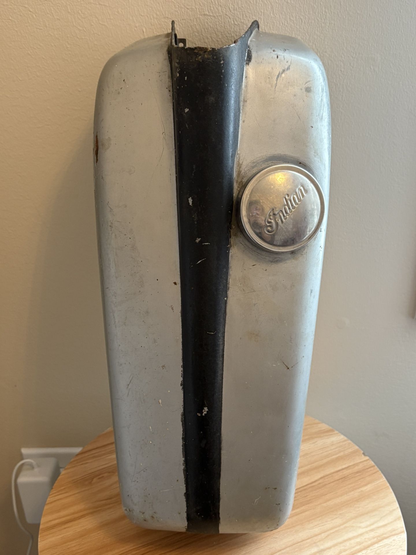 Vintage Indian motorcycle gas tank