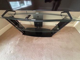 Modern glass TV stand