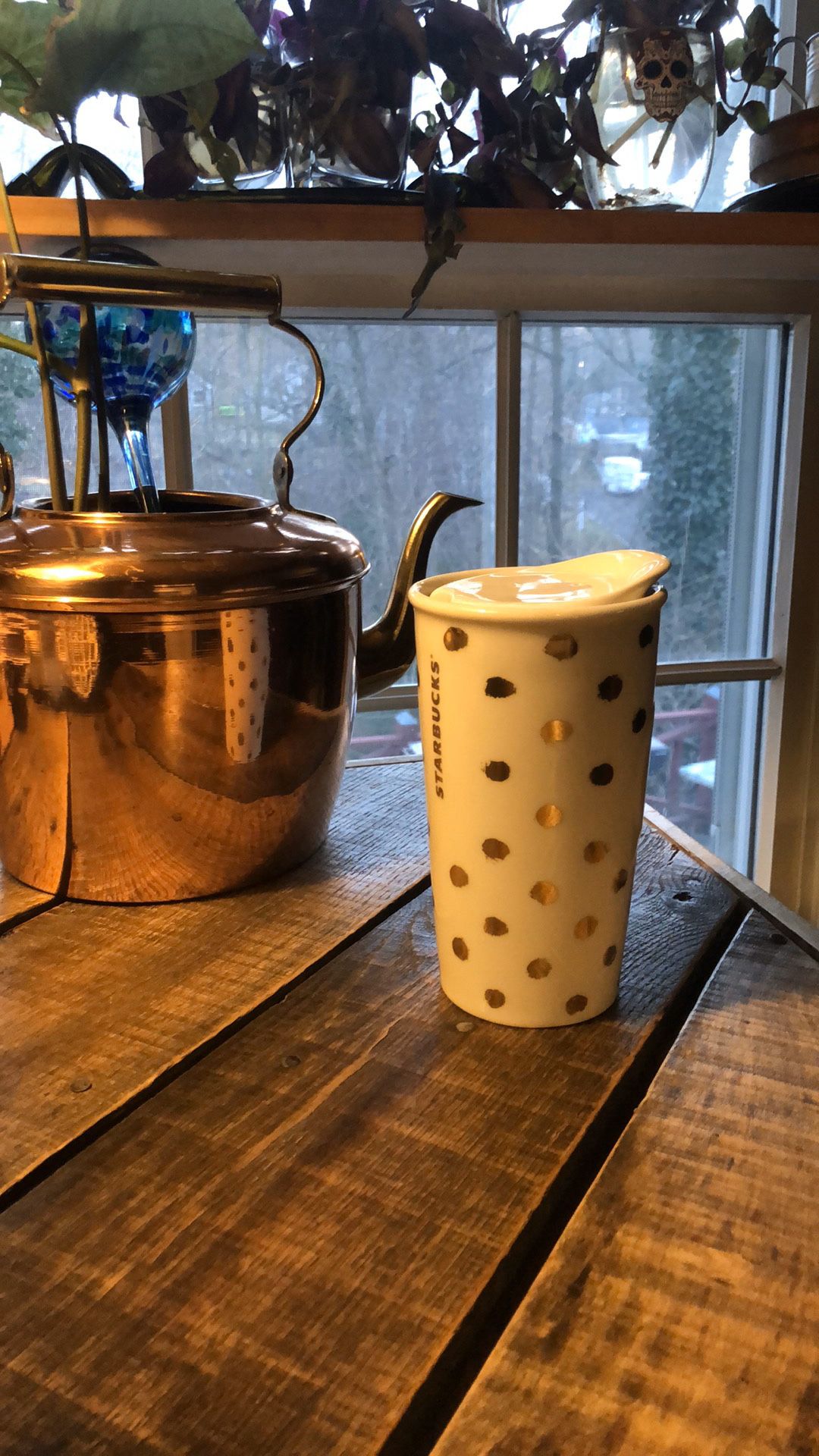 Starbucks ceramic travel coffee mug