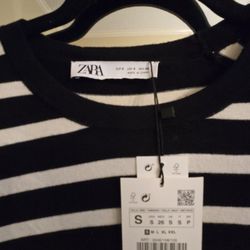Zara Striped Long Sleeve Top
