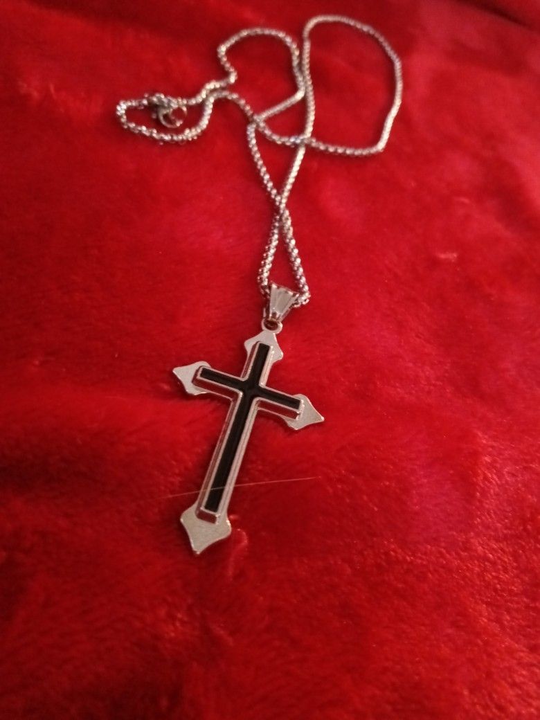 Black Drip Oil Pendant/Chain