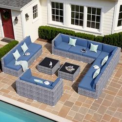 14 Piece Patio Sofa Set Modular Outdoor Patio Furniture Brand New 🚛🆕🚛🚎