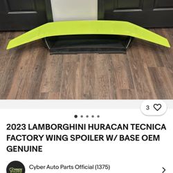 Lamborghini Tecnika OEM Wing/Spoiler