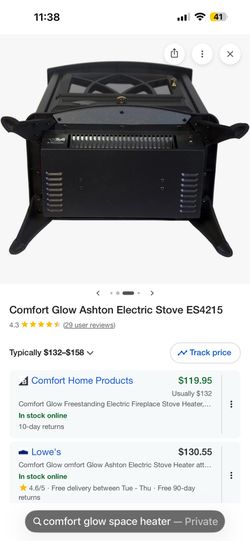 Comfort Glow - Space Heater