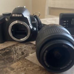 Nikon D3000 DSLR Camera with 18-55mm Lens – Charger Included