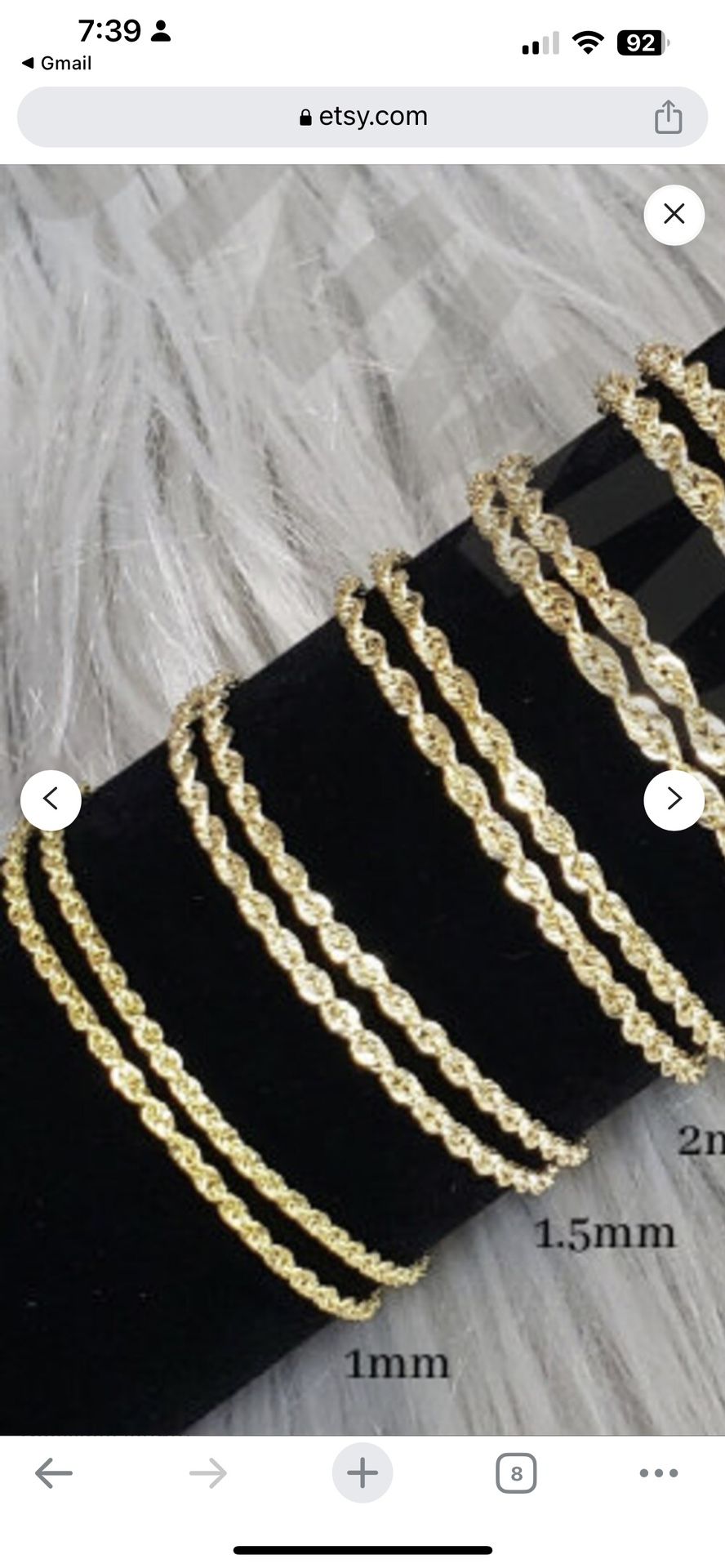 Ten K Gold Chain