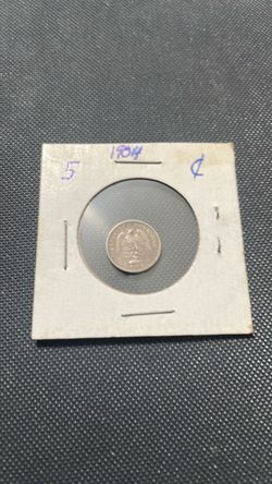 1904 Mexico Silver 5 Centavos