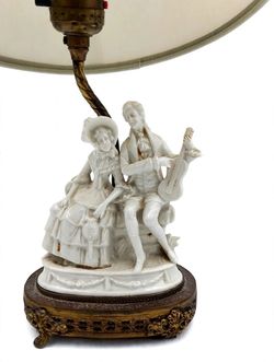 2 Antique Porcelain Lamps
