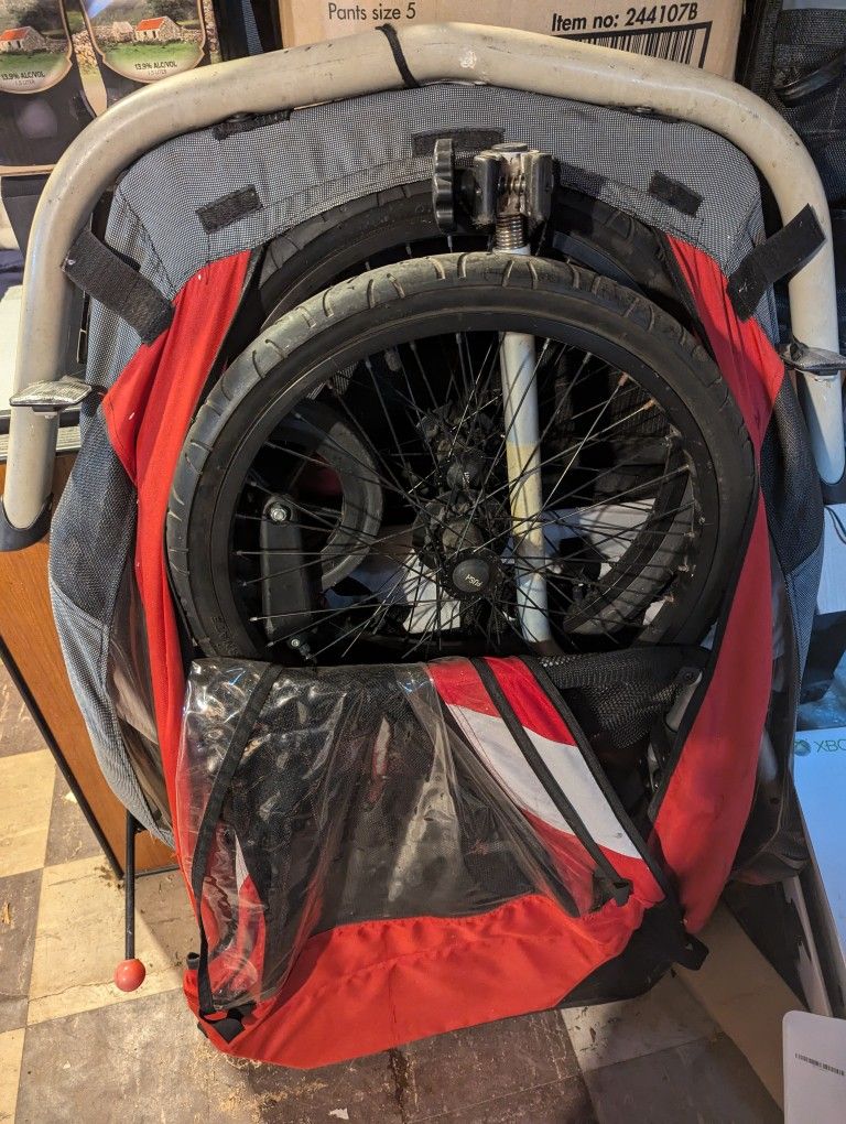 Bike Trailer Seats Two Kids