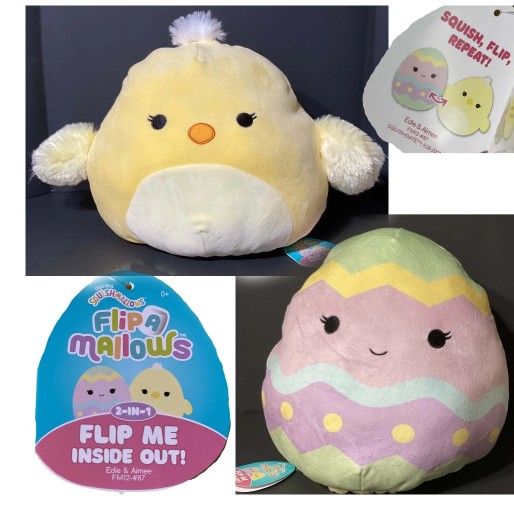 Squishmallows FlipaMallow Easter Egg/Chick Plush