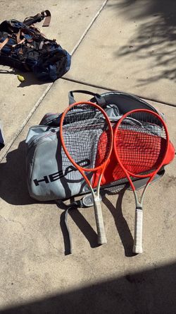 Head Radical Pro rackets and bag