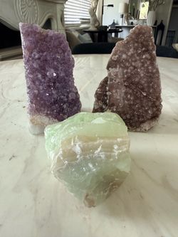 Raw Crystal Stone Lot of 3