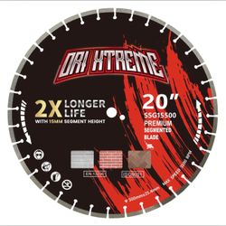 DRI XTREME 20 Inch Premium Segmented Blade