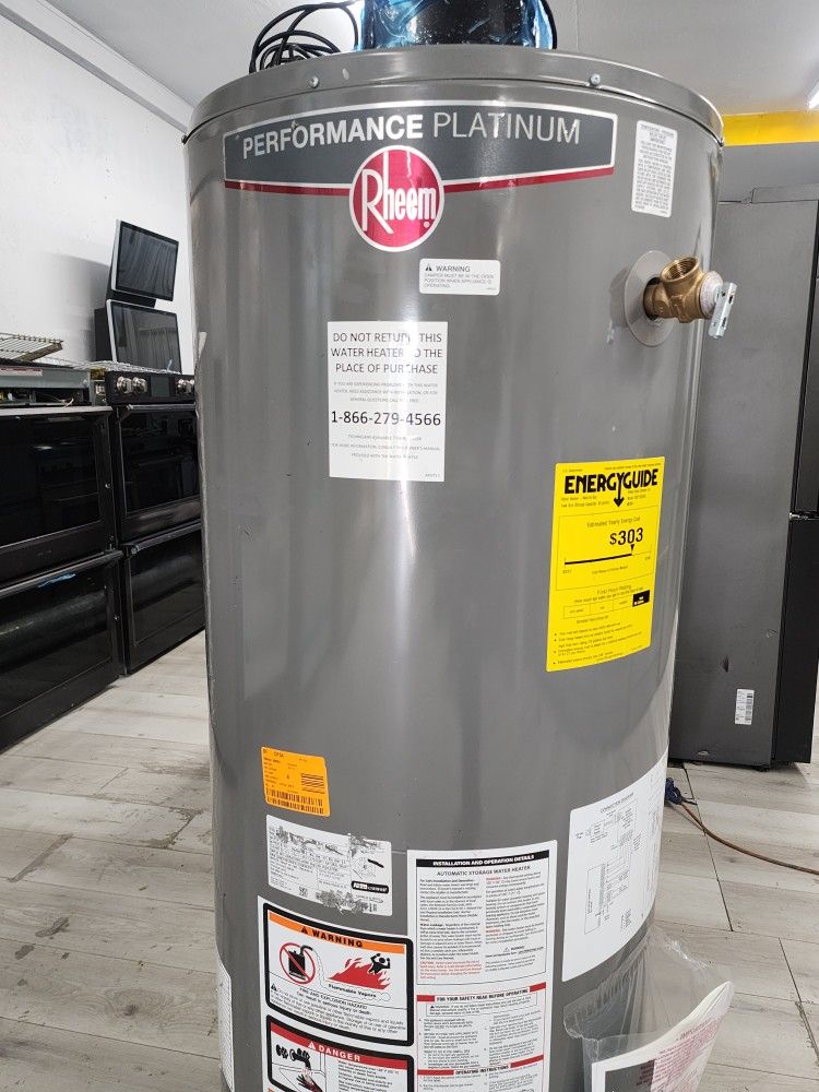 New Water Heater Rheem Performance Platinum