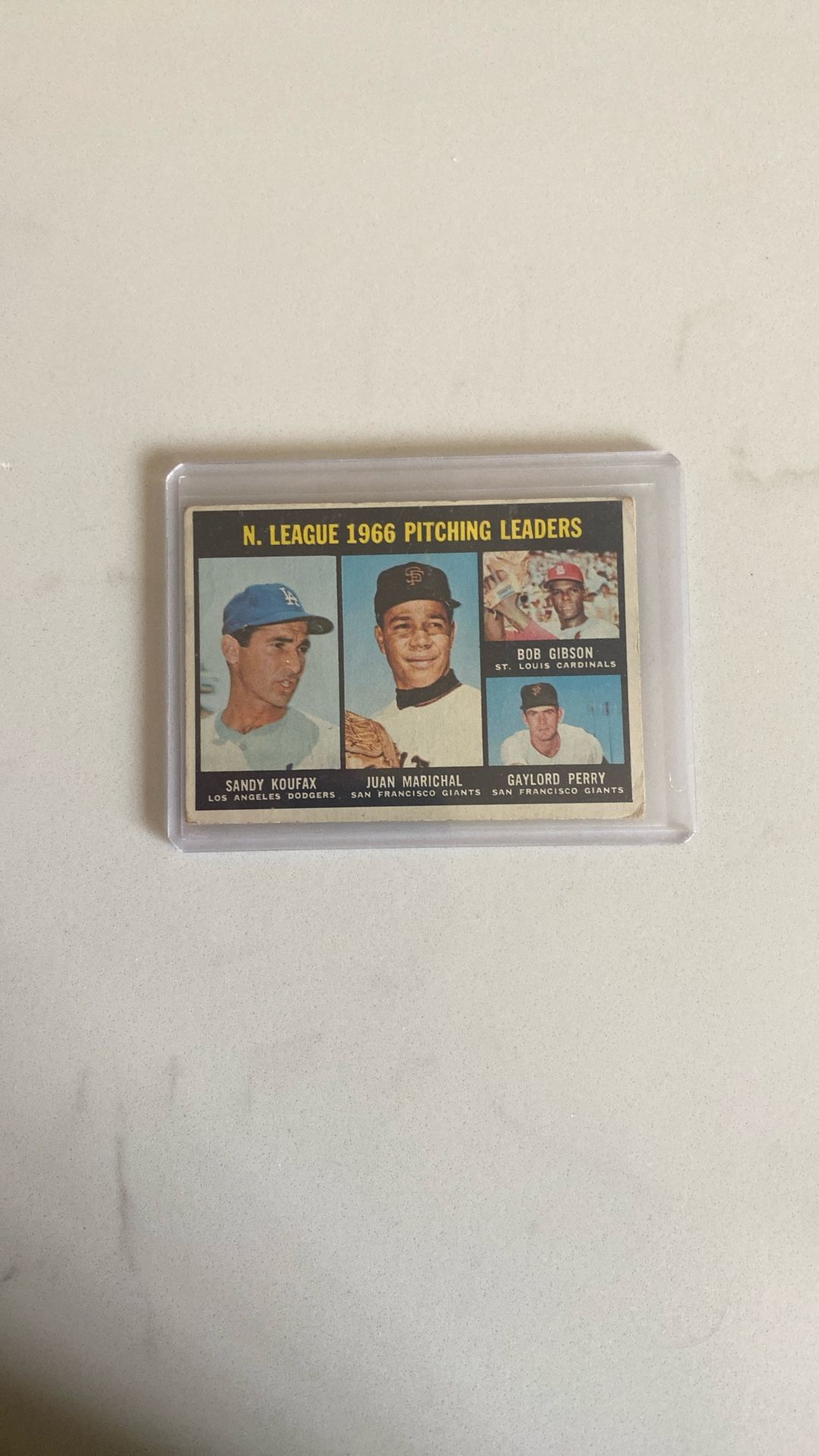 1967 Topps National League pitching leaders