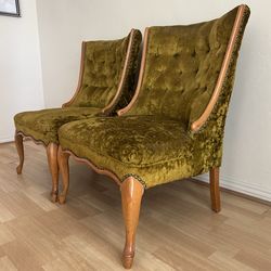 Vintage Suede Chairs