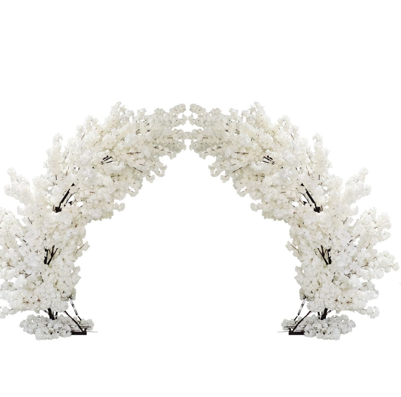 Cherry Blossom Wedding Arch Backdrop Set Of 2,(9.5FT)