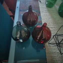 Various Glass Vases Home Decor